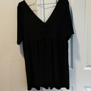 Black Torrid soft stretchy high low top